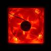 Evo Labs 120mm 1000RPM Red Light Up LED Case Cooling Fan for PC Tower