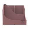 Exacompta Wave Skandi Pen Pot Recycled Plastic Old Rose (69538D)