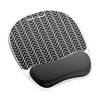 Fellowes Crystals Gel Mouse Mat with Wristrest - Chevron Design - 9653401