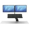 Fellowes Lotus RT Sit Stand Workstation Dual Black (8081601)