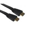 FLAT HDMI to HDMI Cable M-M Black - 1 Metre