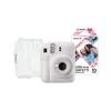 Fujifilm Instax Mini 12 Instant Camera Clay White with 10 Shot Confetti Pack and