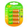 GP EkoPower NiMH AA Batteries (Pack of 4)