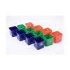 Helix Plastic Pencil Pots Assorted Colours Pack of 12 (753810)