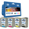 4 Remanufactured HP 940XL Ink Cartridges