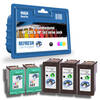 Remanufactured HP 339 & HP 343 Ink Cartridges - 5 Pack