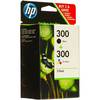 Black and Colour HP 300 Combo Pack Original Cartridges