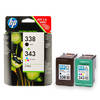 Original HP 338 & HP 343 Ink Cartridge Multipack
