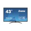 iiyama ProLite Computer Monitor 42.5\" 4K Ultra HD Black (X4373UHSU-B1)