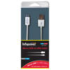 Infapower USB 2.0 to Micro USB Cable 1 Metre - White