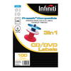 Infiniti A4 Blank Photo Gloss White CD Labels (50 Labels)
