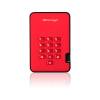 iStorage diskAshur2 1TB Secure Portable HDD PIN protected Red (IS-DA2-256-1000-R