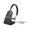 Jabra Evolve 65 SE MS Headset Wired & USB-A Wireless with Charging Stand Black