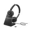 Jabra Evolve 75 SE UC Stereo Headset Wired & Wireless with Bluetooth Charging St