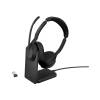 Jabra Evolve2 55 Link380a MS Stereo Headset with Charging Stand