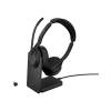 Jabra Evolve2 55 MS Stereo Headset with Charging Stand Wired/Wireless