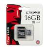 Kingston 16GB Micro SDHC Class 4 Memory Card with Adapt