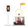 Kodak 10 Inch LED Desk Ring Light for Selfies and Videos & Online Conferencing