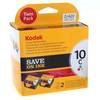 Twinpack of Colour Kodak 10 Original Ink Cartridges