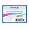 Laminating Pouches Badge (67x99mm) 350 Micron Pack of 100 Sheets