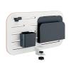 Leitz Ergo Small Pegboard Desk Organiser White Grey MDF Plastic White