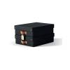 Leitz Puro Storage Box with Lid Medium Low 8L Black Pack of 2 (70937AC)