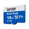 Lexar Blue Plus 128GB MicroSDXC UHS-I Card (LMSBLPL128G-BNANG)