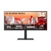 LG 34BA75QE-B.AEK 34 Inch Curved UltraWide QHD USB C Monitor