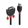 Lindy 2m HDMI M to DVI M Cable Black Line (36272)