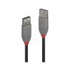 Lindy Anthra Line 0.5m USB 2.0 A (M) to USB 2.0 (F) Extension Cable (36701)