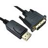 Male DisplayPort to Male DVI Cable - 2 Metres