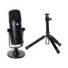 Maono Studio Podcast Microphone Kit Desk Top with Portable Mid-Size Tripod USB-C