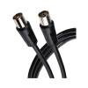 Maplin RF Male to RF Female TV Aerial Coaxial Cable 2m Black (901PAM)