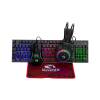 Marvo LOOT40 Keyboard Mouse Headset and Mat Bundle USB Black (CM416-UK)