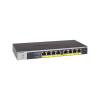 Netgear 8 Port Unmanaged Gigabit Ethernet Switch PoE 1U Black Grey (GS108LP-100E