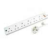 Newlink Surge Protected 6 Port UK Power Extension Lead - 5 Metres