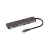Nikkai USB-C Multiport Hub 6 in 1 Silver (346PAM)