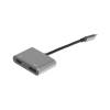 Nikkai USB-C Multiport Hub with HDMI and DisplayPort Silver (UC0702)