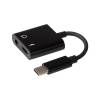 Nikkai USB-C to 3.5mm Headphone Jack and USB-C PD Charging Port Adapter Black (M