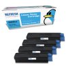 4 Pack of Reman Oki 42804537/38/39/40 Toner Cartridges