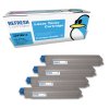 Pack of Oki 42918916, 42918915, 42918914 and 42918913 Remanufactured Toner Cartridges