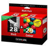 Original Lexmark 28 & 29 Ink Cartridge Multipack