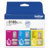 Brother BT-D180CLVAL Tri-Colour Ink Refill Bottle Multipack