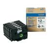 Brother HGE-231V5 Black On White Original 12mm High Grade Laminated Tapes