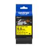 Brother HSe-621E Black on Yellow 9.0mm Heat Shrink Tube P-Touch Labelling Tape