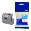 Original Brother M-K232BZ Red On White 12mm Adhesive Plastic Labelling Tape