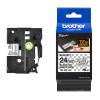TZe-SE5 Black on White 24mm Brother Labelling Security Tape Cassette