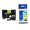 Original Brother TZeC31 Black On Fluorescent Yellow 12m