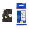 Original Brother TZeFX221 Black on White 9mm Flexi ID
