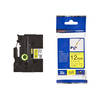 Original Brother TZeFX631 Black On Yellow 12mm Flexi ID